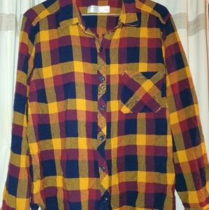 Long sleeved Plaid Women's Shirt